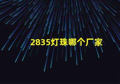 2835灯珠哪个厂家有 2835灯珠参数